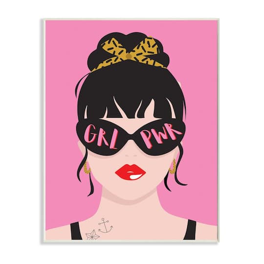Stupell Industries Girl Power Punk Rock Wall Plaque